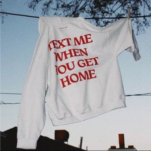 Lonely Ghost Text Me When You Get Home TMWYGH Hoodie - Large